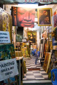 Un atelier de peintres dans Bui Vien Street - Saïgon
