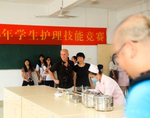 Concours d'hygiène à l'école de médecine chinoise de Zhanjiang